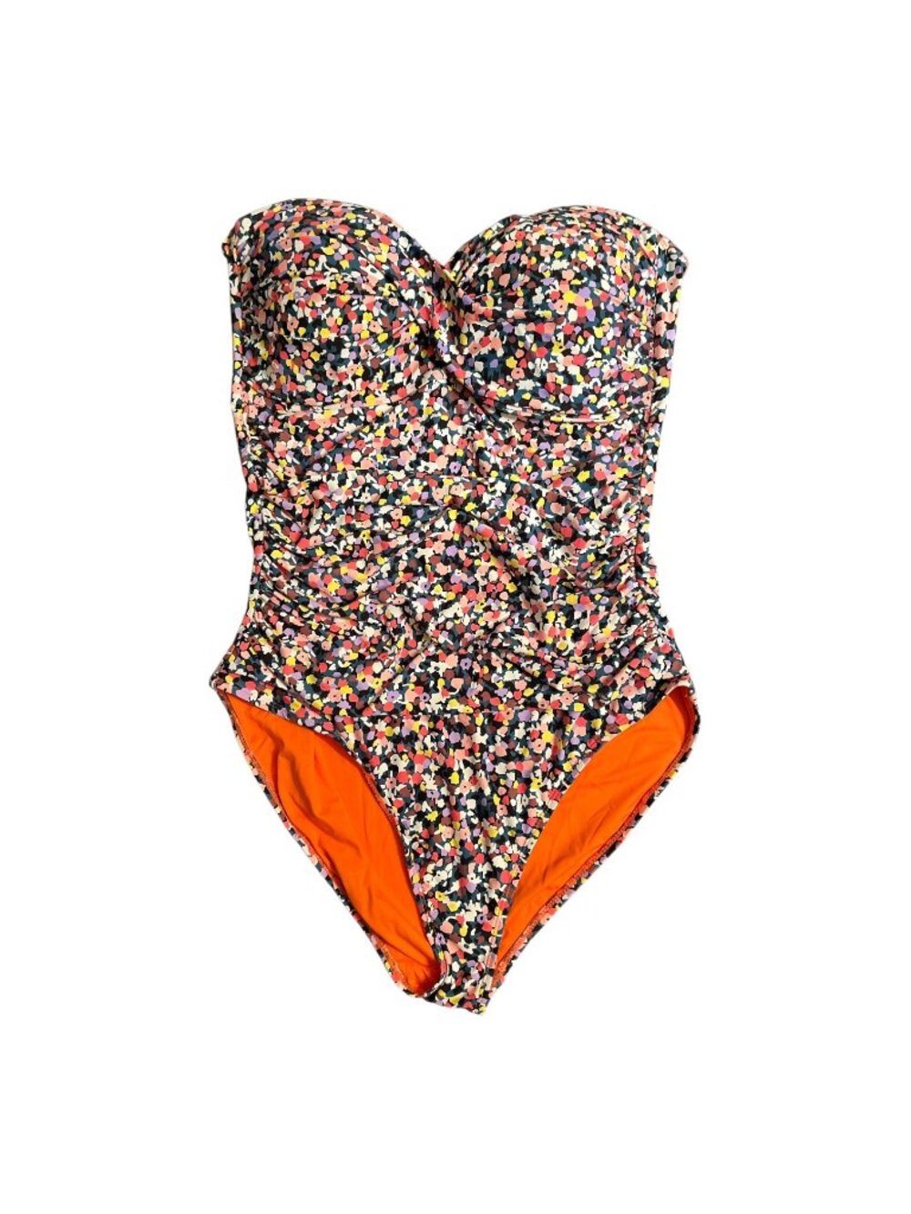 Anne Cole Floral Bandeau Strapless One-Piece Swimsuit Size 16 - Picture 2 of 12